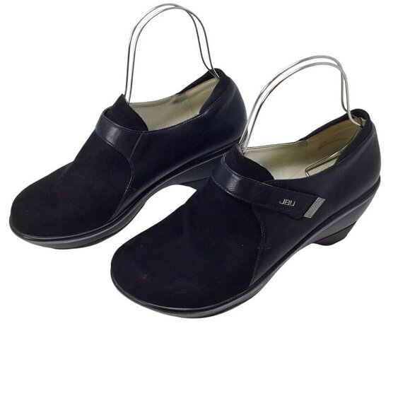 JBU Jambu Sedona Black Size 11 Memory Foam Comfort Shoes Booties Wedge Vegan - Picture 1 of 8